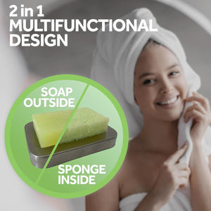 T.TAiO Esponjabon Cucumber-Melon Soap Sponge For Face & Body (2 Pack)