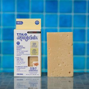 T.TAiO Esponjabon Oatmeal Soap Sponge For Face & Body (2 Pack)
