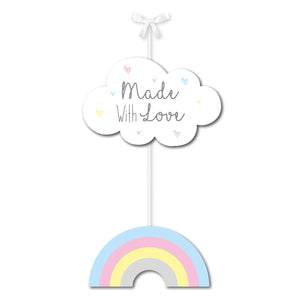 Cloud & Rainbow Wooden Nursery Sign