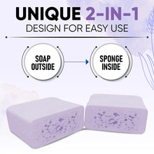 Load image into Gallery viewer, T.TAiO Esponjabon Lavender Soap Sponge For Face &amp; Body
