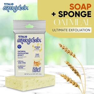T.TAiO Esponjabon Oatmeal Soap Sponge For Face & Body