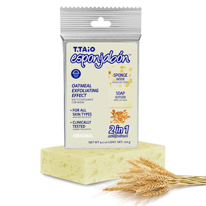 T.TAiO Esponjabon Oatmeal Soap Sponge For Face & Body
